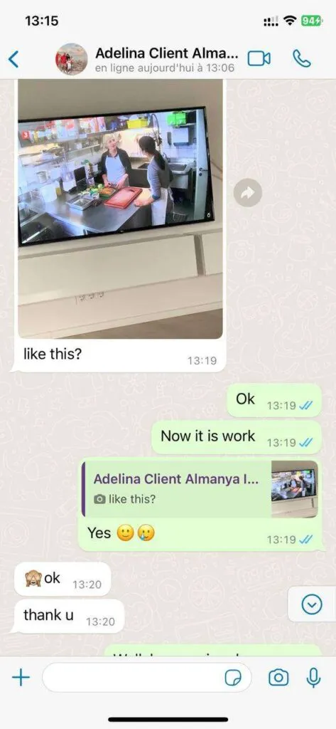 MojoOTT WhatsApp Kundenchat Screenshot 4